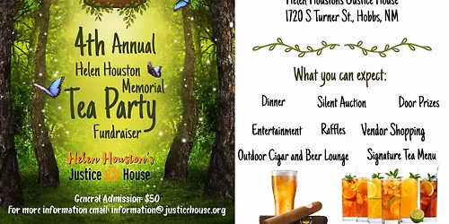 4th Annual Helen Houston Memorial Tea Party Fundraiser