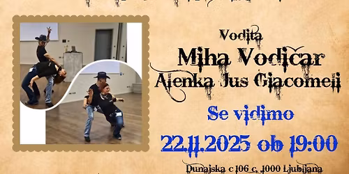 NOVO Country Two Step - ples v paru 22.11.2025 ob 19.00 