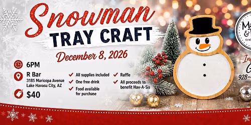 SNOWMAN TRAY CRAFT