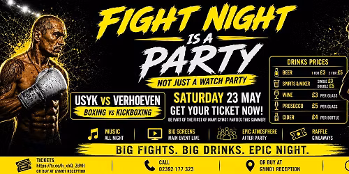 Gym01 Fight Night Party (Kickboxing Vs Boxing)