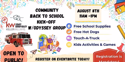 Community Back to School Kick Off with Touch a Truck