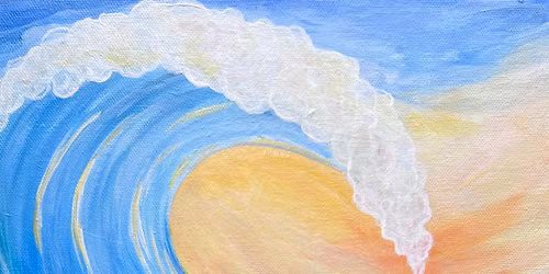 Poseidon Paint & Pint Dolphin Wave