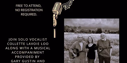 Adults: Live Music - Collette & Friends