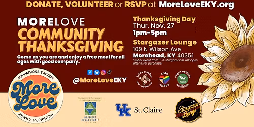 MoreLove 2025 Community Thanksgiving