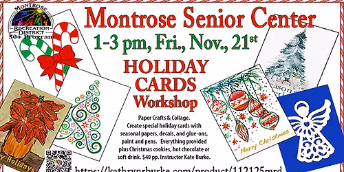 Make Holiday Cards at the Senior Center