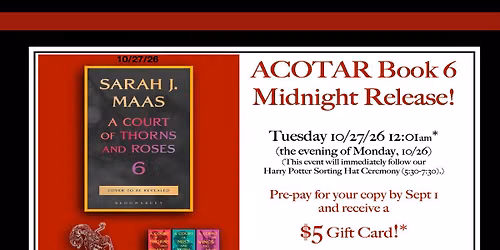 ACOTAR Book 6 Midnight Release!