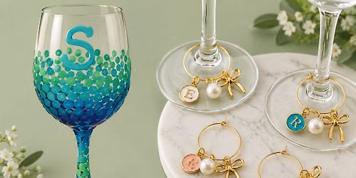 Paint a Wine Glass and Make Wine Glass Charms at My Cellar Wine Bar!