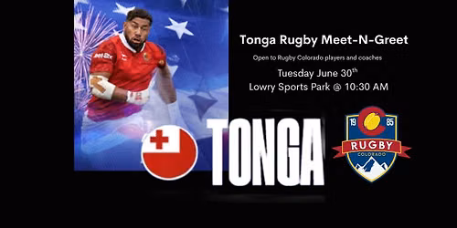 Tonga Rugby Meet-N-Greet for Rugby Colorado Coaches and Players