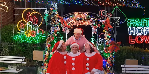 Carols at Postman John's Lights Switching Onning