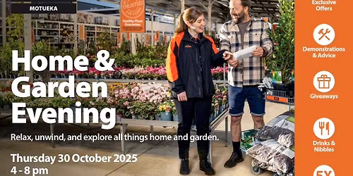 Home & Garden Evening - Mitre 10 Motueka