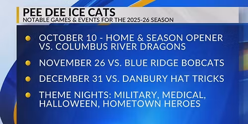 Blue Ridge Bobcats at Pee Dee IceCats at Florence Center