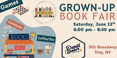 Grown-Up Book Fair at Bard & Baker Board Game Cafe
