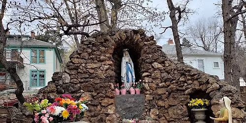 Nativity Scene Setup and Church Decoration