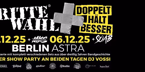 Dritte Wahl - DOPPELT H\u00c4LT BESSER in BERLIN