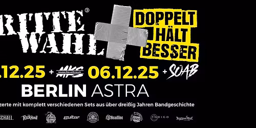 Dritte Wahl - DOPPELT H\u00c4LT BESSER in BERLIN