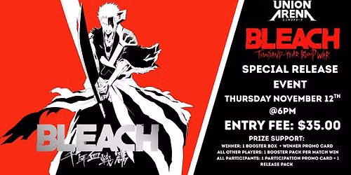 UNION ARENA BLEACH: Thousand-Year Blood War Special Release Event