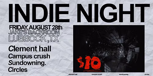 Indie Night w\/ Clement Hall