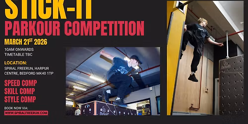 Stick It - Parkour Competition (8+yrs)