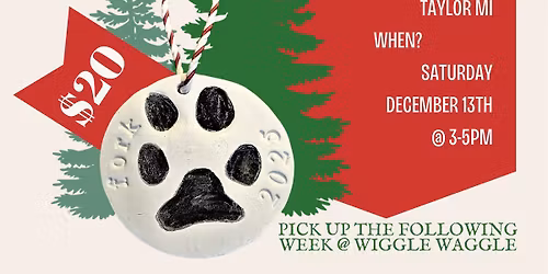 Paw Print Ornaments @ Wiggle Waggle Barkery
