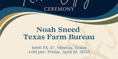 Noah Sneed Texas Farm Bureau Ribbon Cutting