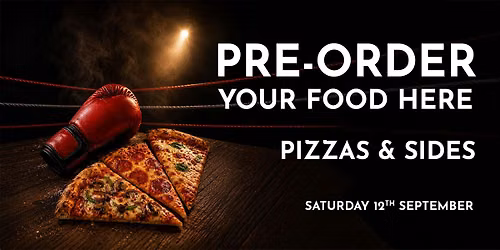 Food Pre-Order: Boxing at The Black Diamond