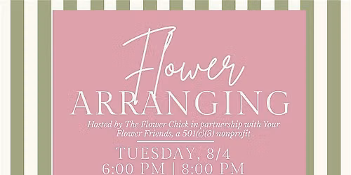Flower Arranging for a Cause