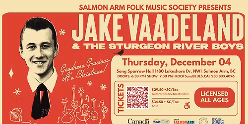 Jake Vaadeland & The Sturgeon River Boys: Goodness Gracious, It's Chrismas!