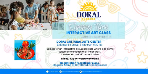 Volcano Diorama - Summer Time Interactive Art Class
