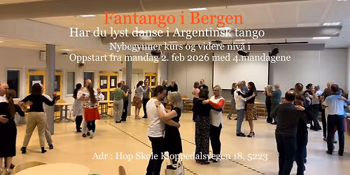 Kom og l\u00e6r Argentink Tango - Kurs for nybegynner og videre niv\u00e5.