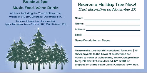Town of Guilderland First Annual Tree Lighting