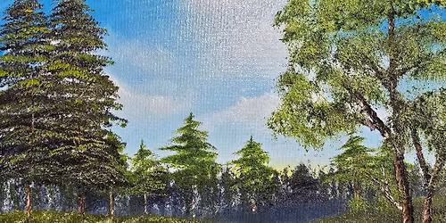 Sip & Paint Like Bob Ross Oil Class
