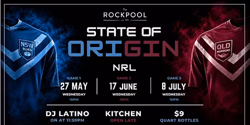 State of Origin - LIVE at The Rockpool