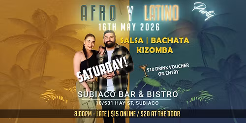 Afro Y Latino May 16th 2026!