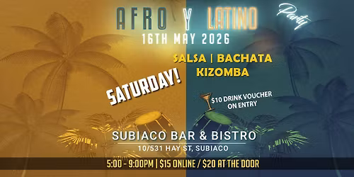 Afro Y Latino May 16th 2026!