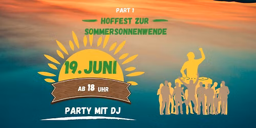 Sommersonnenwende - Party mit DJ