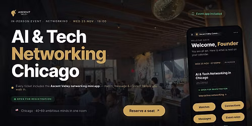 AI & Tech Networking Event in Chicago by Ascent Valley