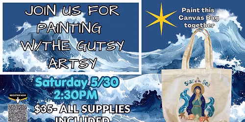 Painting Party: Star of the Sea Canvas OR Tote Bag