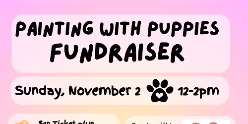 Painting With Puppies Fundraiser