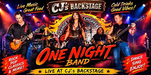 \ud83c\udfb8\ud83d\udd25 ONE NIGHT BAND LIVE at CJ\u2019s Backstage | Rock, Pop Classics & More!