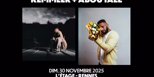 KEMMLER + Abou Tall en concert @Rennes (30.11.25) - L'\u00c9tage