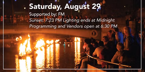 WaterFire Providemce - Full Lighting