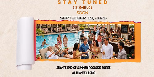 Aliante End of Summer Poolside Soiree