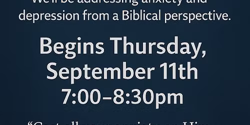 Biblical Mental Health - Fighting the Darkness with Faith