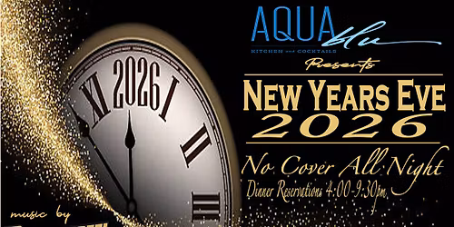 NEW YEARS EVE AT AQUA BLU !!