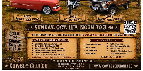 Cowboy Church Classic Car & Bike Show 2026