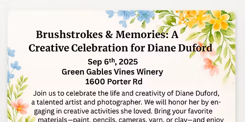 A Creative Celebration for Diane Duford