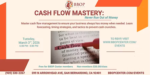 Cash Flow Mastery: Never Run Out of Money
