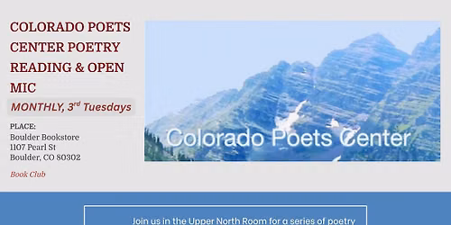 COLORADO POETS CENTER POETRY READING & OPEN MIC (FREE)