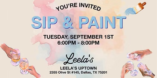 Sip & Paint at Leela's Uptown