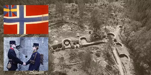 Markering av unionsoppl\u00f8sning v\/Urskog fort